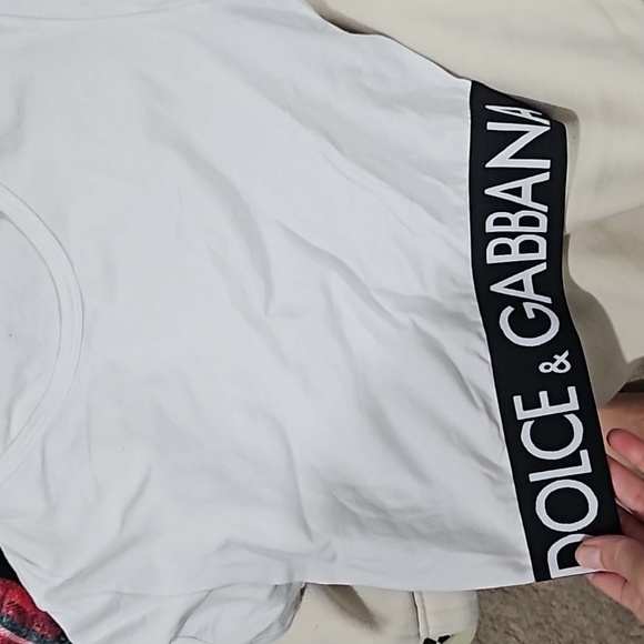 Dolce & Gabanna crop top white logo [42] - Picture 6 of 12
